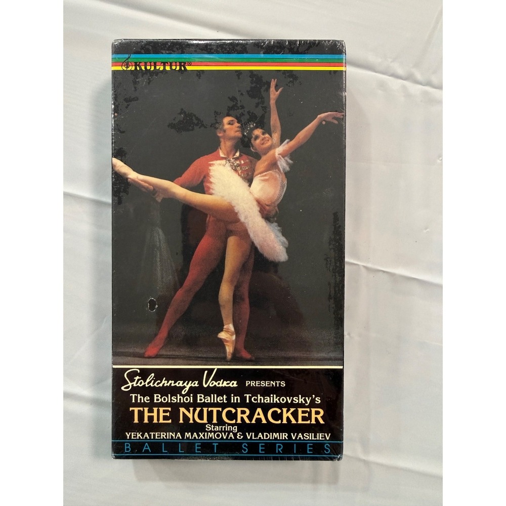 Bolshoi Ballet VHS Tchaikovsky Nutcracker Maximova Vasiliev Sealed